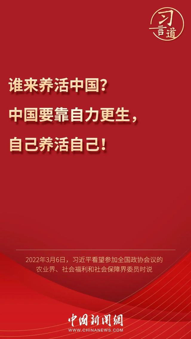 習(xí)言道丨習(xí)近平為何再答“誰來養(yǎng)活中國”？