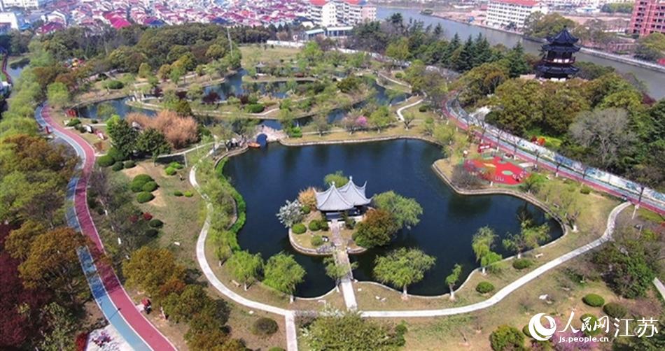 如東縣人民公園。如東縣委宣傳部供圖