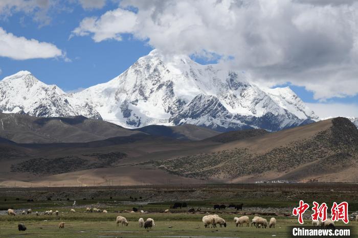 資料圖為拉薩市尼木縣境內(nèi)的瓊姆崗嘎雪山?！∝暩聛?lái)松 攝