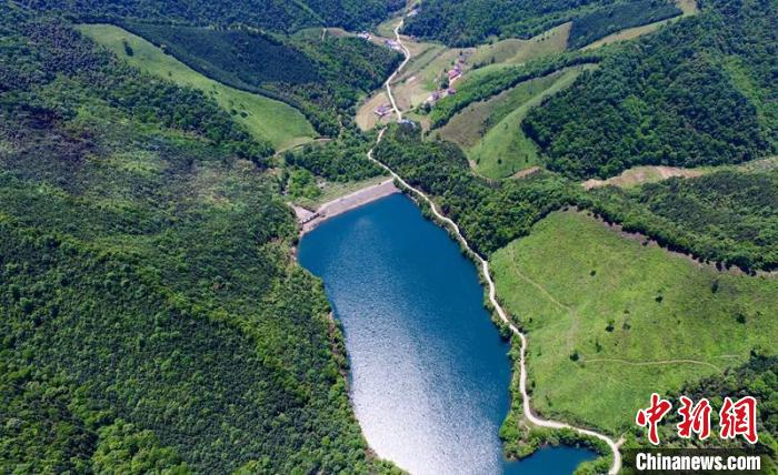 空中俯瞰北山村。洲湖鎮(zhèn)供圖