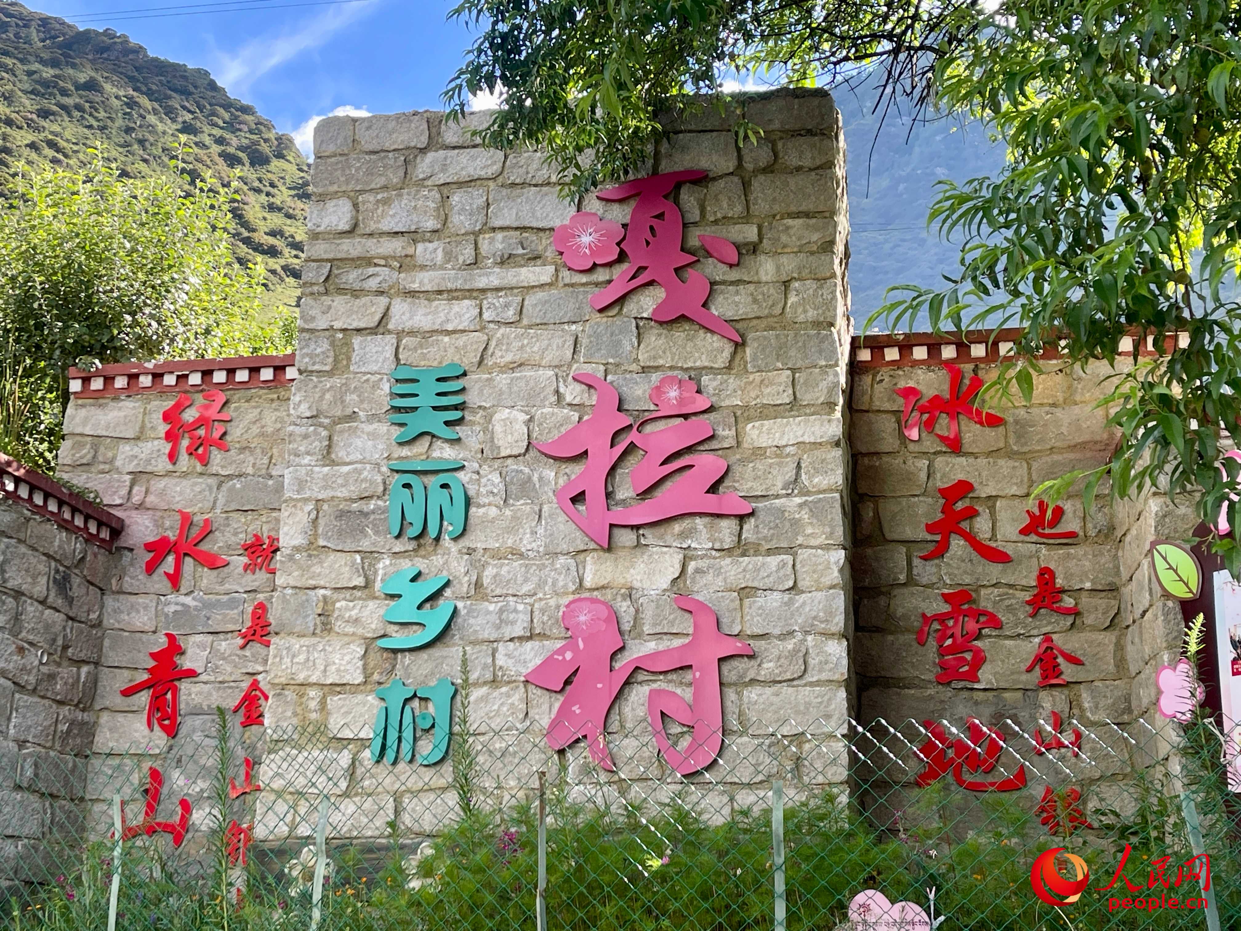 林芝鎮(zhèn)嘎拉村。人民網(wǎng) 周靜圓攝